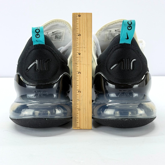 Nike Air Max 270 Golf Shoes Men 8 White Dusty Cactus CK6483-100 Lace Up Sporty - Picture 5 of 12